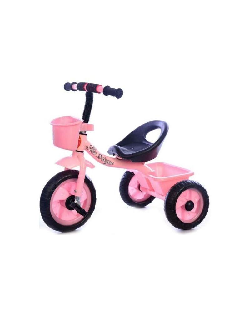 Vélo Tricycle pour Enfant de 1 à 4 Ans - Avec Panier et Porte-Gobelet