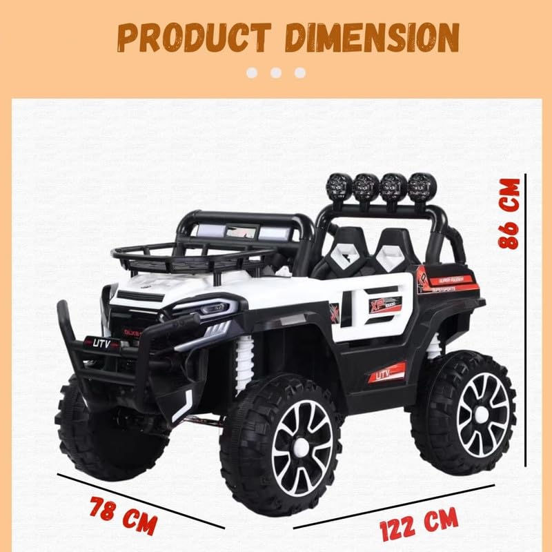 Voiture Électrique Enfant 4x4 UTV 2 Places (2 à 9 ans) - Télécommande Parentale