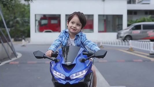 Moto Électrique Enfant Ninja C026 - Style Sportif avec Fonction Éducative